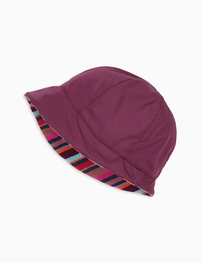 Cappello donna antipioggia rosa tinta unita