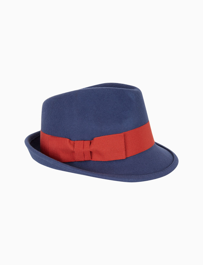 Cappello donna feltro blu tinta unita - Gallo 1927 - Official Online Shop