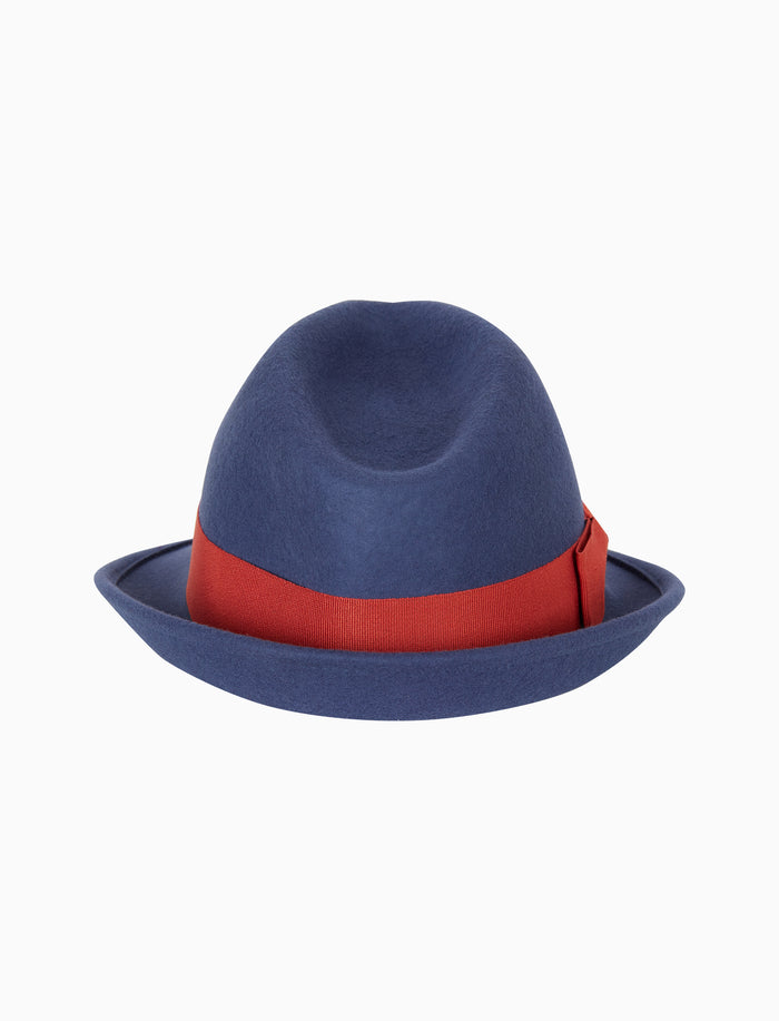 Cappello donna feltro blu tinta unita - Gallo 1927 - Official Online Shop