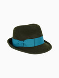 Cappello donna feltro verde tinta unita - Gallo 1927 - Official Online Shop