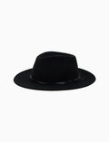Cappello tesa larga donna feltro nero tinta unita - Gallo 1927 - Official Online Shop