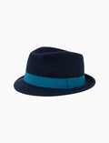 Cappello uomo feltro blu tinta unita - Gallo 1927 - Official Online Shop