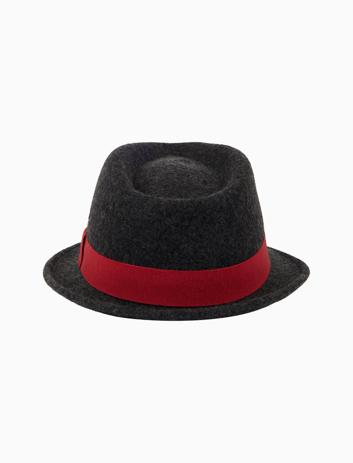 Cappello uomo feltro grigio tinta unita - Gallo 1927 - Official Online Shop