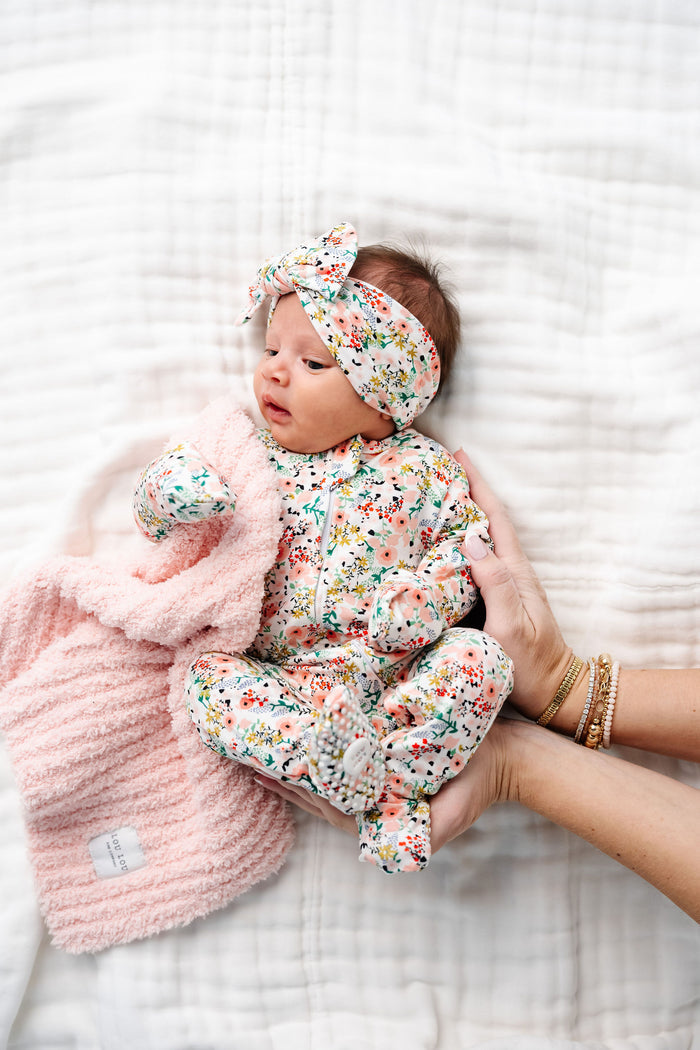 Chenille Blanket - Blush Pink - Mini/Lovey
