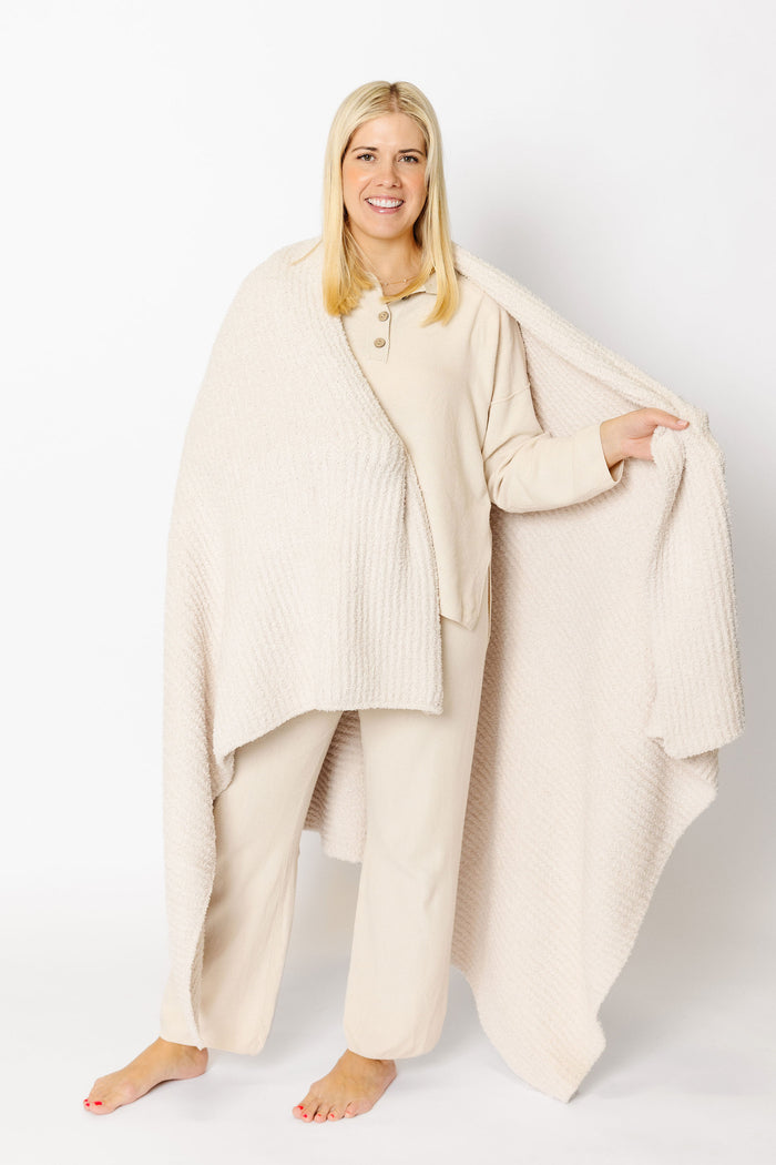 Chenille Blanket - Dune - Adult/Throw
