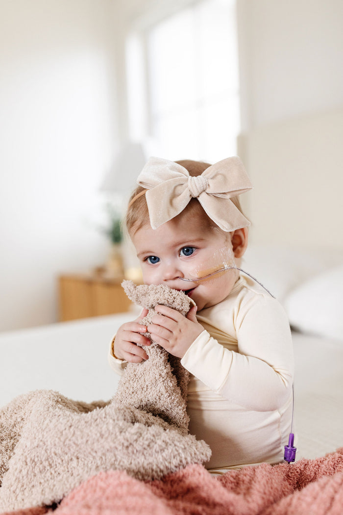 Chenille Blanket - Oatmeal - Mini/Lovey