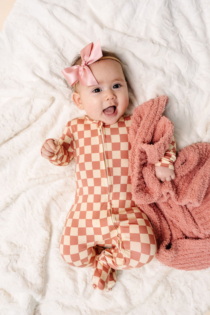 Chenille Blanket - Rose - Mini/Lovey