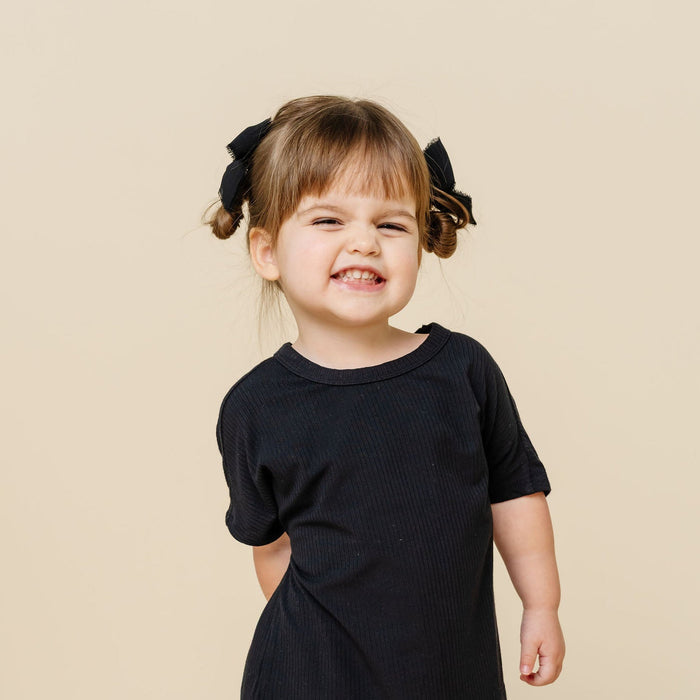 Chiffon Bow - Black