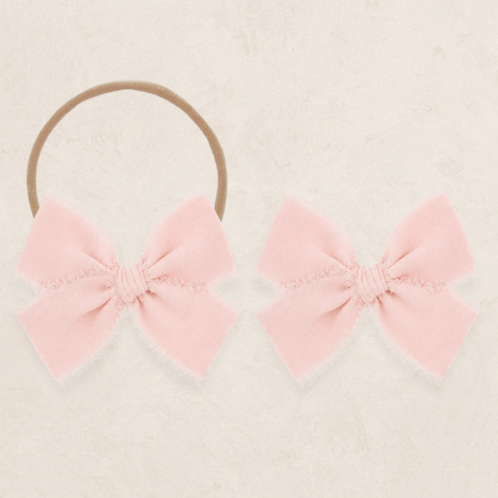 Chiffon Bow - Blush