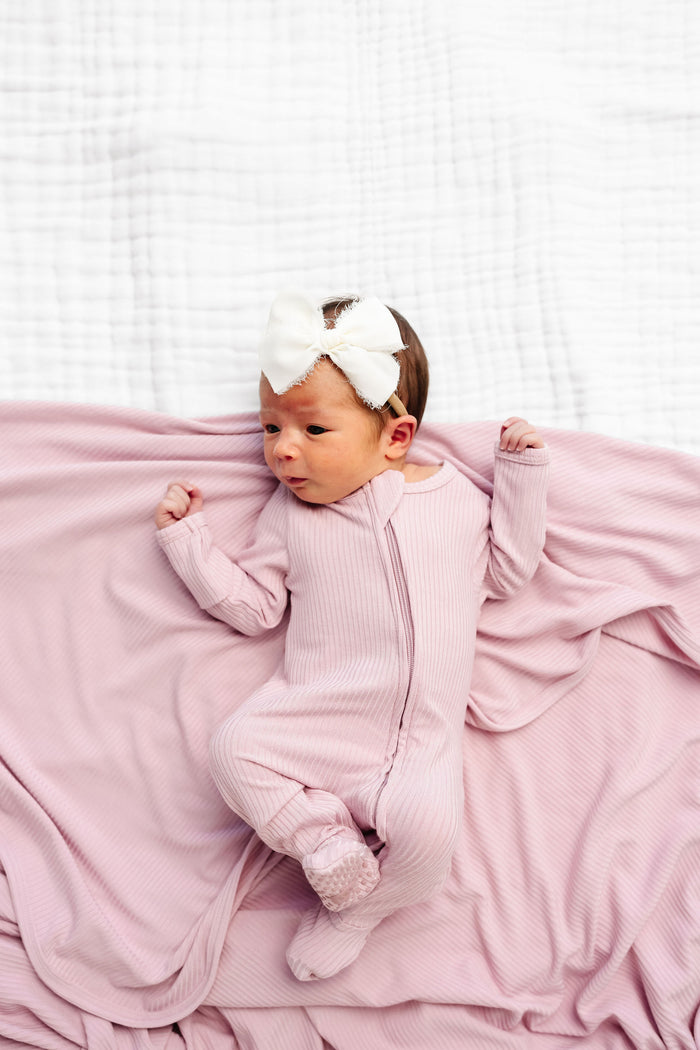 Chiffon Bow - Dove White
