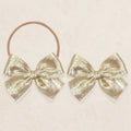 Chiffon Bow - Gold