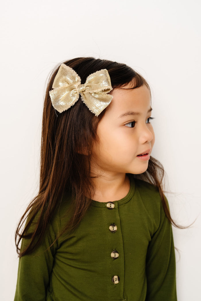 Chiffon Bow - Gold