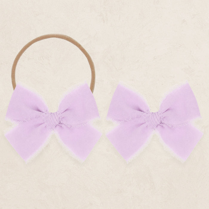 Chiffon Bow - Lavender