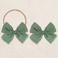 Chiffon Bow - Olive