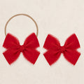 Chiffon Bow - Red