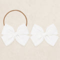 Chiffon Bow - White