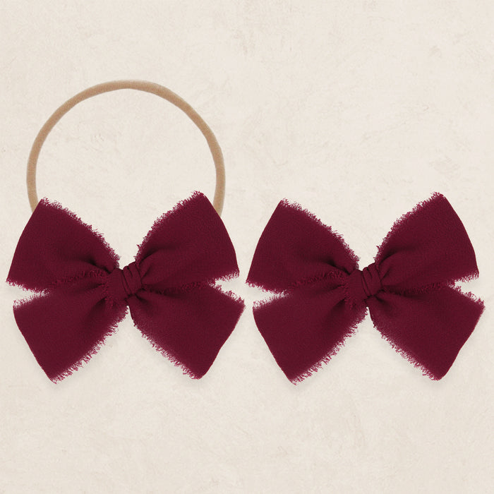 Chiffon Bow - Wine