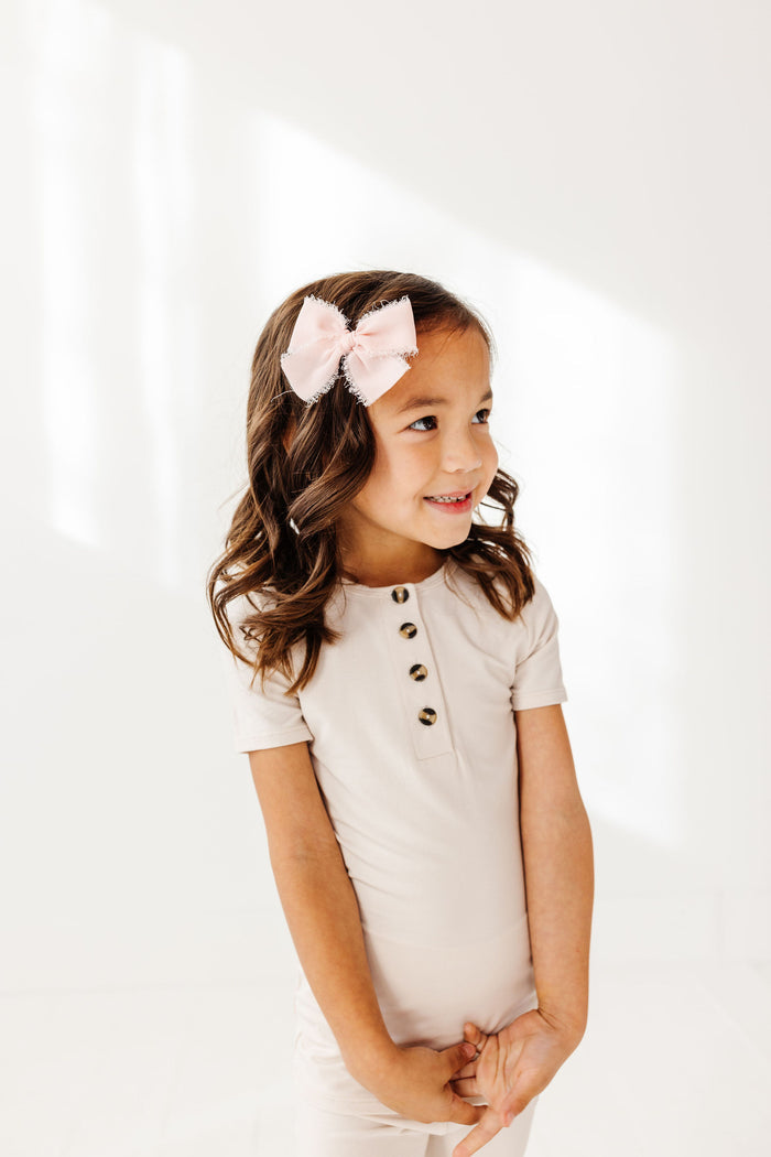 Chiffon Bow 3 Pack: Blush