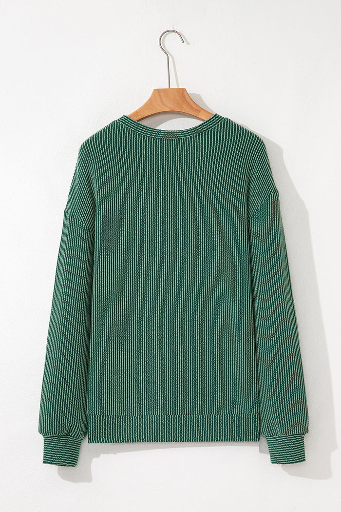 Christmas MERRY/JOLLY Letter Print Long Sleeve Top