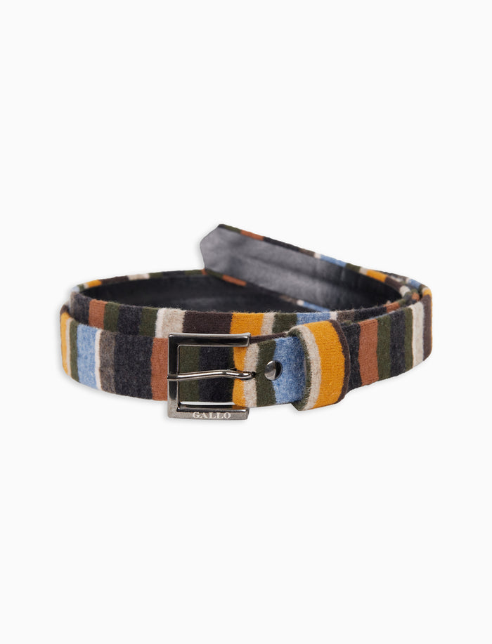 Cintura bassa donna pile grigio righe multicolor