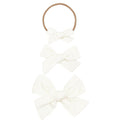 Classic Bow - Ivory Corduroy