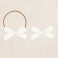 Classic Bow - Ivory Dandelion Petite