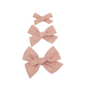 Classic Bow - Metallic Rose Clip