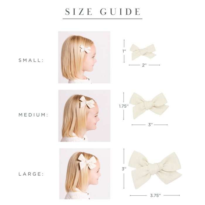 Classic Bow - Metallic Rose Clip