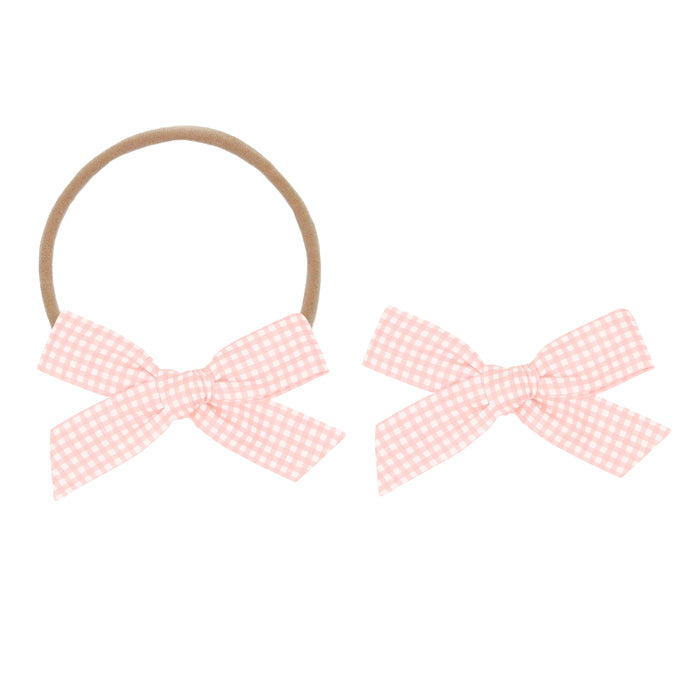 Classic Bow - Pink Gingham Petite