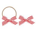 Classic Bow - Red Stripe Petite