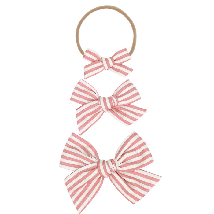 Classic Bow - Vintage Rose