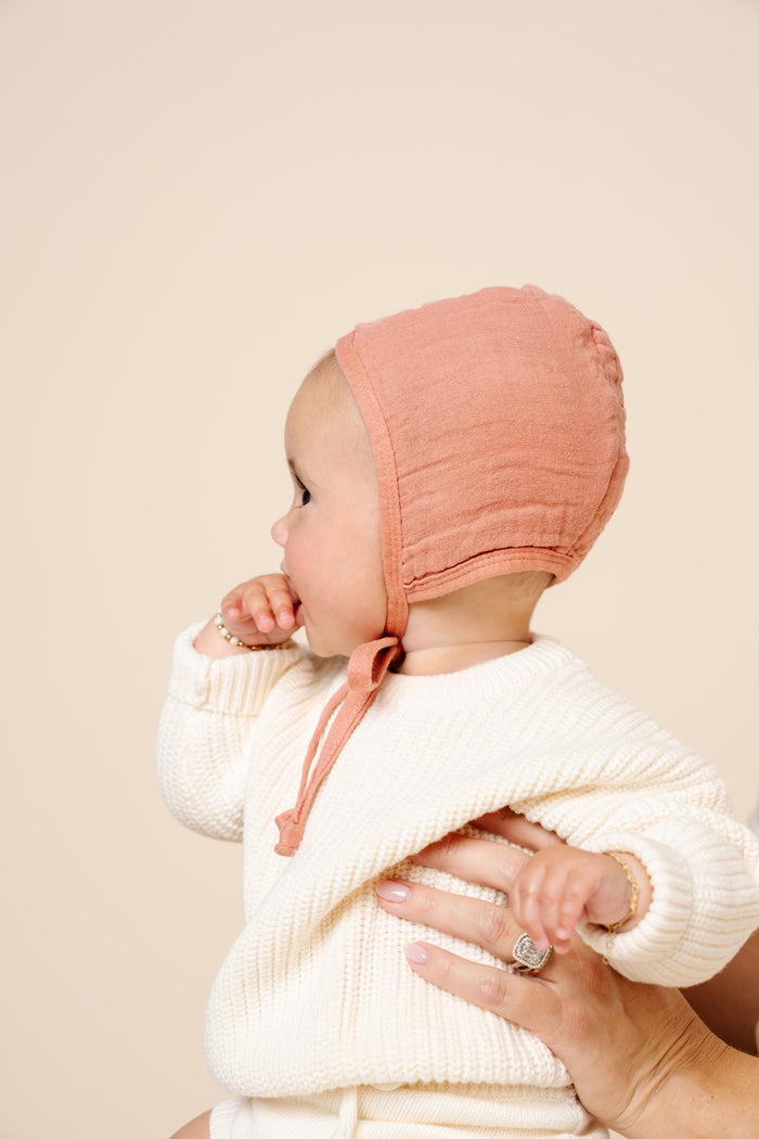 Cloud Muslin™ Bonnet - Rose