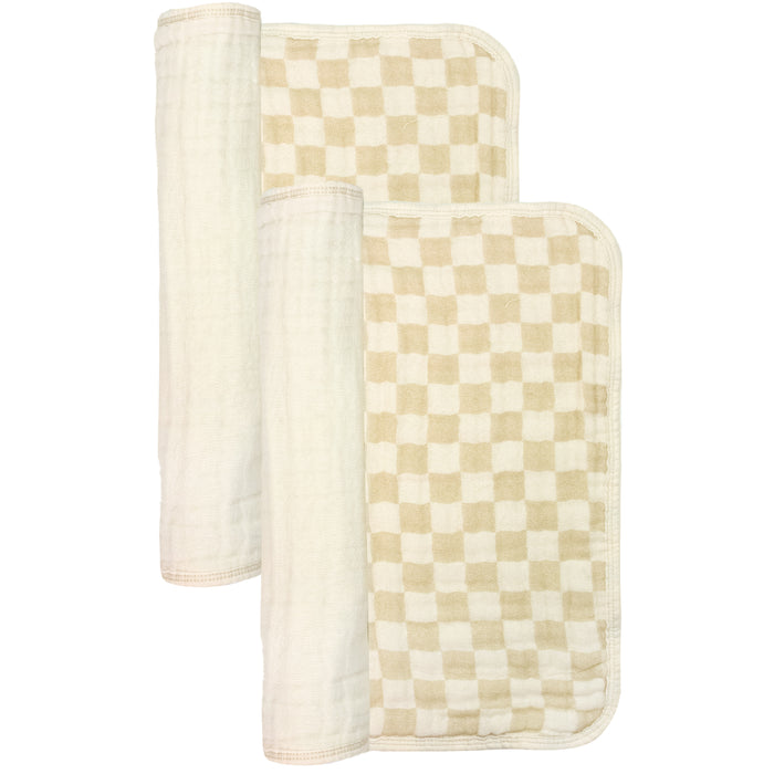 Cloud Muslin™ Burp Cloth 2 Pack - Austin/Cream