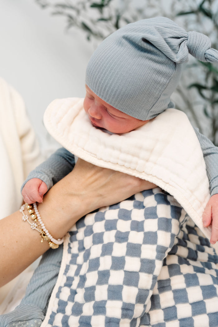 Cloud Muslin™ Burp Cloth 2 Pack - Miles/Cream
