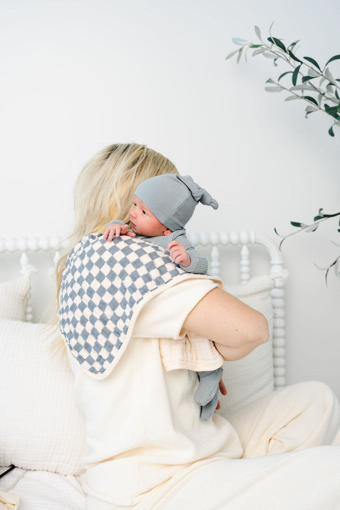 Cloud Muslin™ Burp Cloth 2 Pack - Miles/Cream