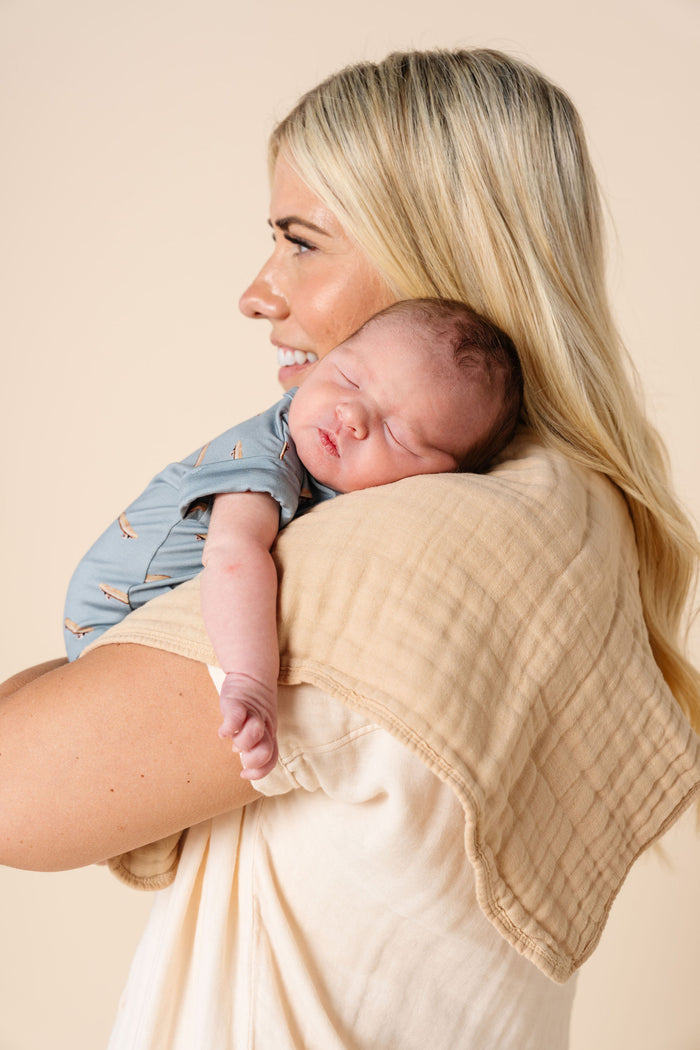 Cloud Muslin™ Burp Cloth 2 Pack - Tan