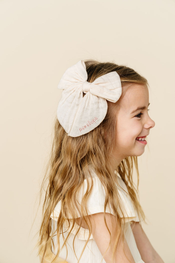 Cloud Muslin™ Heirloom Bow - Berry