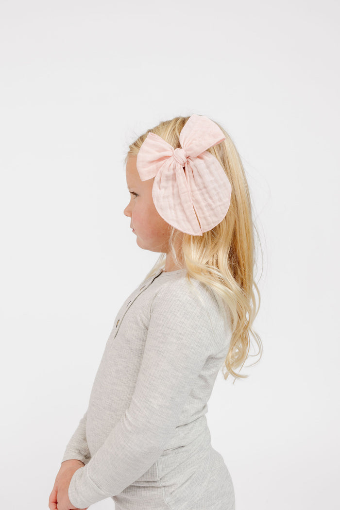 Cloud Muslin™ Heirloom Bow - Blush