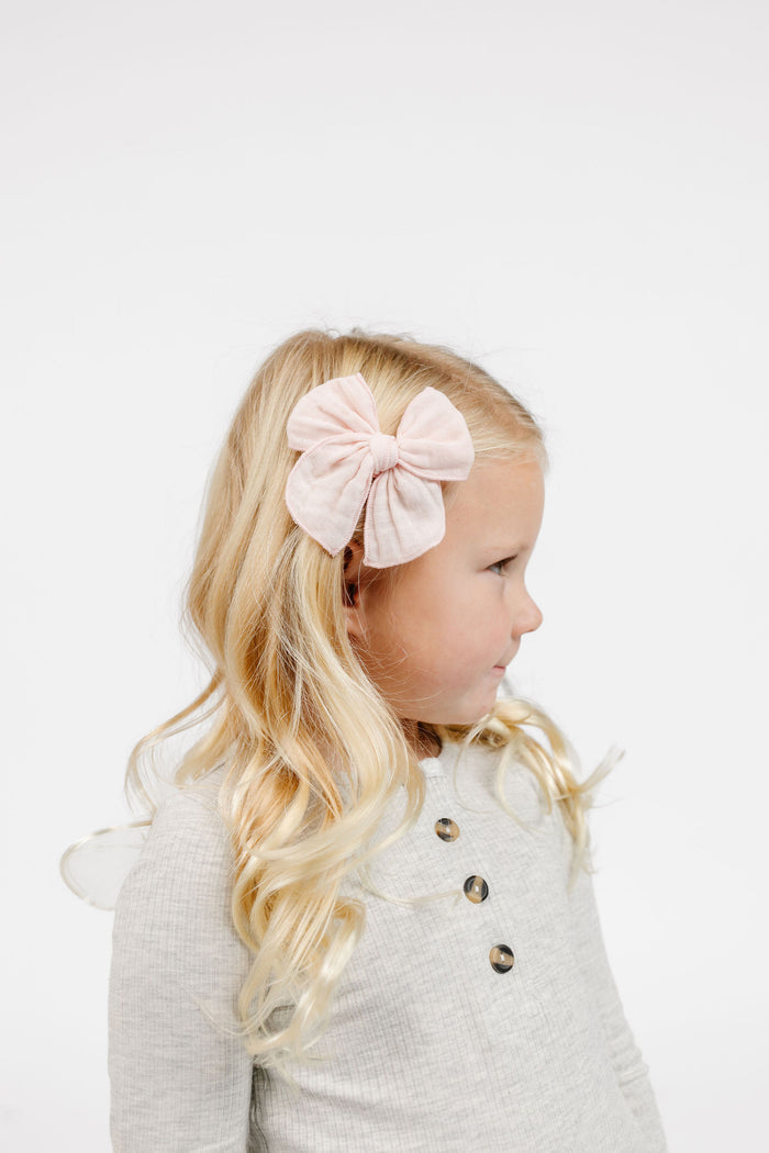 Cloud Muslin™ Heirloom Bow - Blush