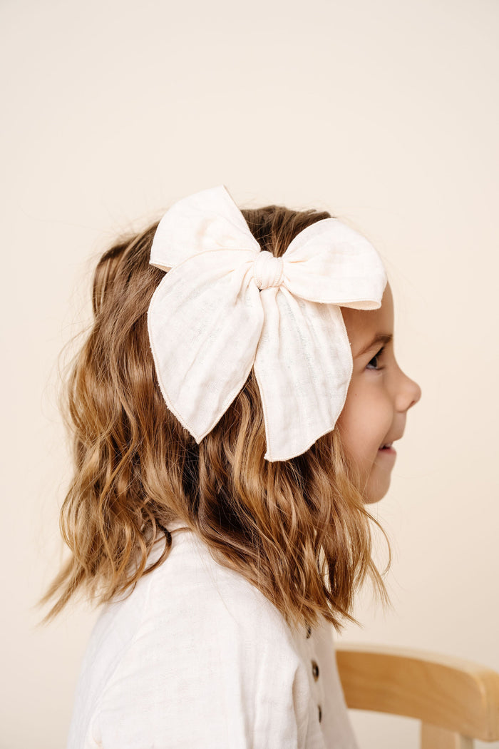 Cloud Muslin™ Heirloom Bow - Cream