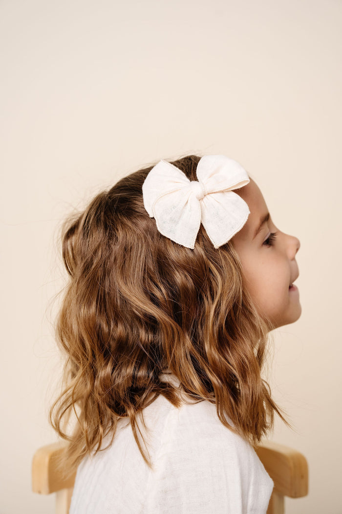 Cloud Muslin™ Heirloom Bow - Cream