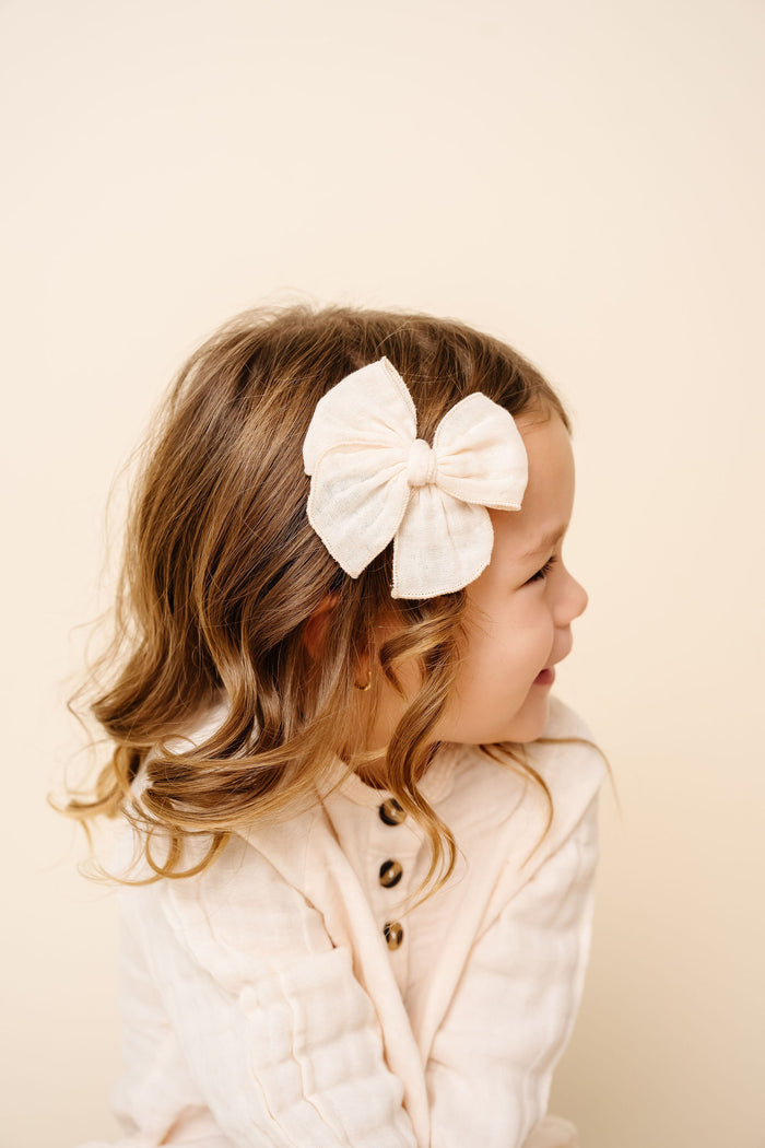 Cloud Muslin™ Heirloom Bow - Cream