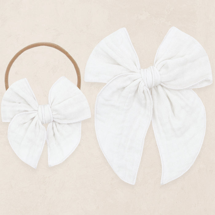 Cloud Muslin™ Heirloom Bow - White