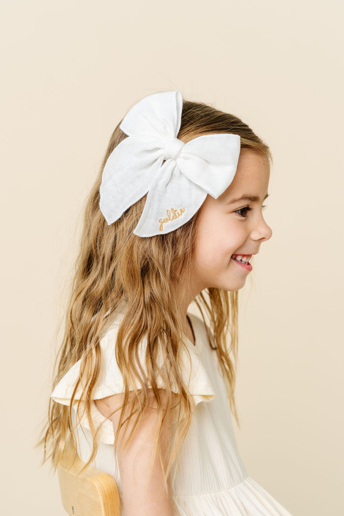 Cloud Muslin™ Heirloom Bow - White