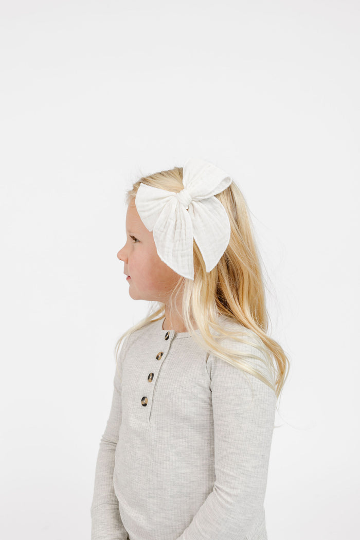 Cloud Muslin™ Heirloom Bow - White