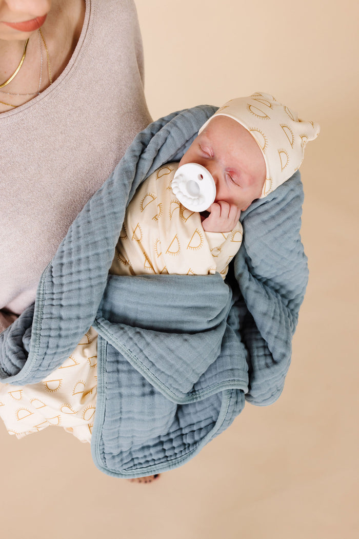 Cloud Muslin™ Quilt - Steel - Large Size Only