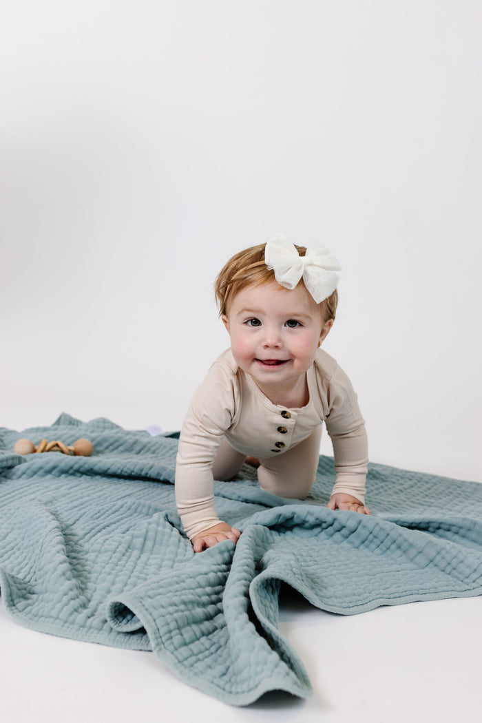 Cloud Muslin™ Quilt - Steel - Large Size Only