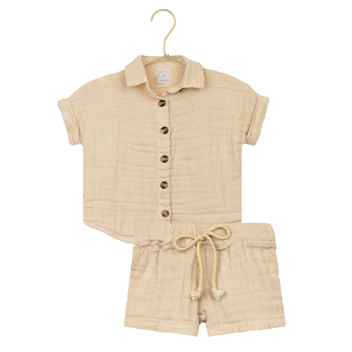Cloud Muslin Shirt + Short Set