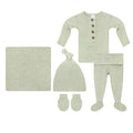 Collins Plush Knit Newborn Hat Bundle (Top + Bottom)