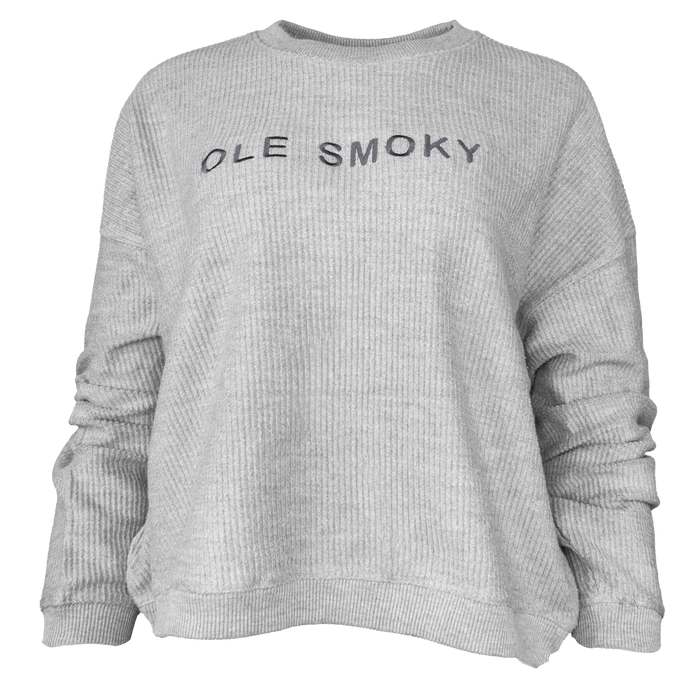 CORDED L/S TEE - GREY